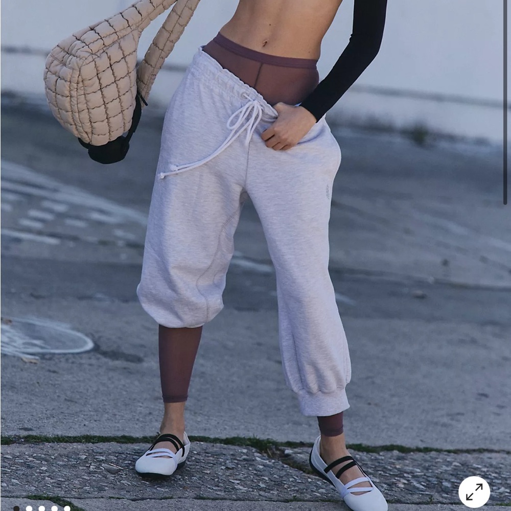 Free People flutter cropped jogger